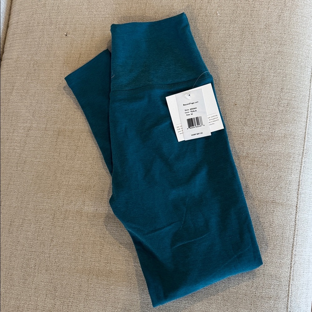 BEYOND YOGA Spacedye Caught In The Midi High Waisted Legging in Teal